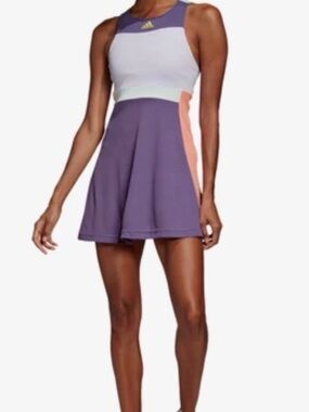 Adidas Tennis Dress Colorblock Purple Peach Rybakina Style Medium M